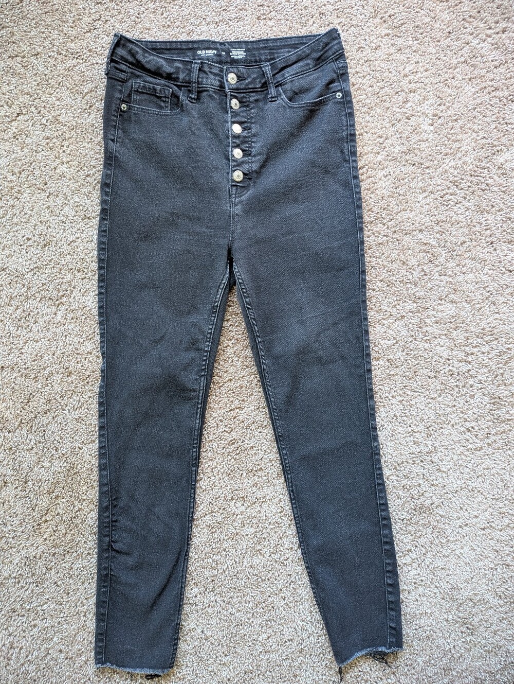 Old Navy Extra High Rise Rockstar Super Skinny Stretch Jeans Size 10 - Picture 2 of 11
